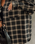 Oversized flannel shirt