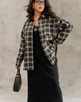 Oversized checkered shirt  - Twiggy Shop