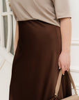 Satin midi skirt  - Twiggy Shop