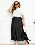 Satin midi skirt  - Twiggy Shop