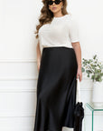 Satin midi skirt  - Twiggy Shop