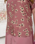 Βαμβακερή φλοράλ μπλούζα