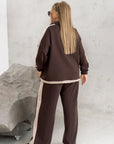 Quilted set with wide-leg trousers  - Twiggy Shop