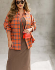 Camicia oversize in flanella