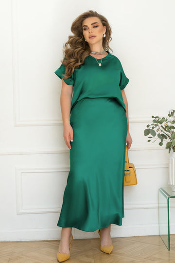 Satin midi skirt  - Twiggy Shop