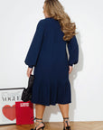 Lurex dress with ruffles