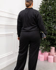 Set van zacht gebreid vest en broek