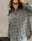 Oversized flannel shirt