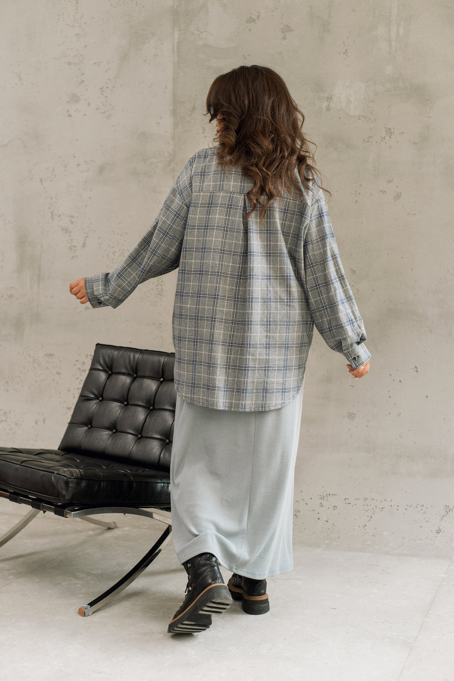 Chemise oversize en flanelle