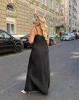 Long satin dress  - Twiggy Shop