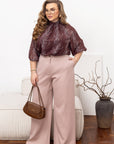 Elegant women’s blouse  YR с polyester и spandex, подходяща за ежедневен стил, в White цвят и с модерна кройка.