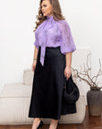 Elegant women’s blouse  YR от polyester и spandex с гладък дизайн и модерна кройка, подходяща за ежедневна облекло.