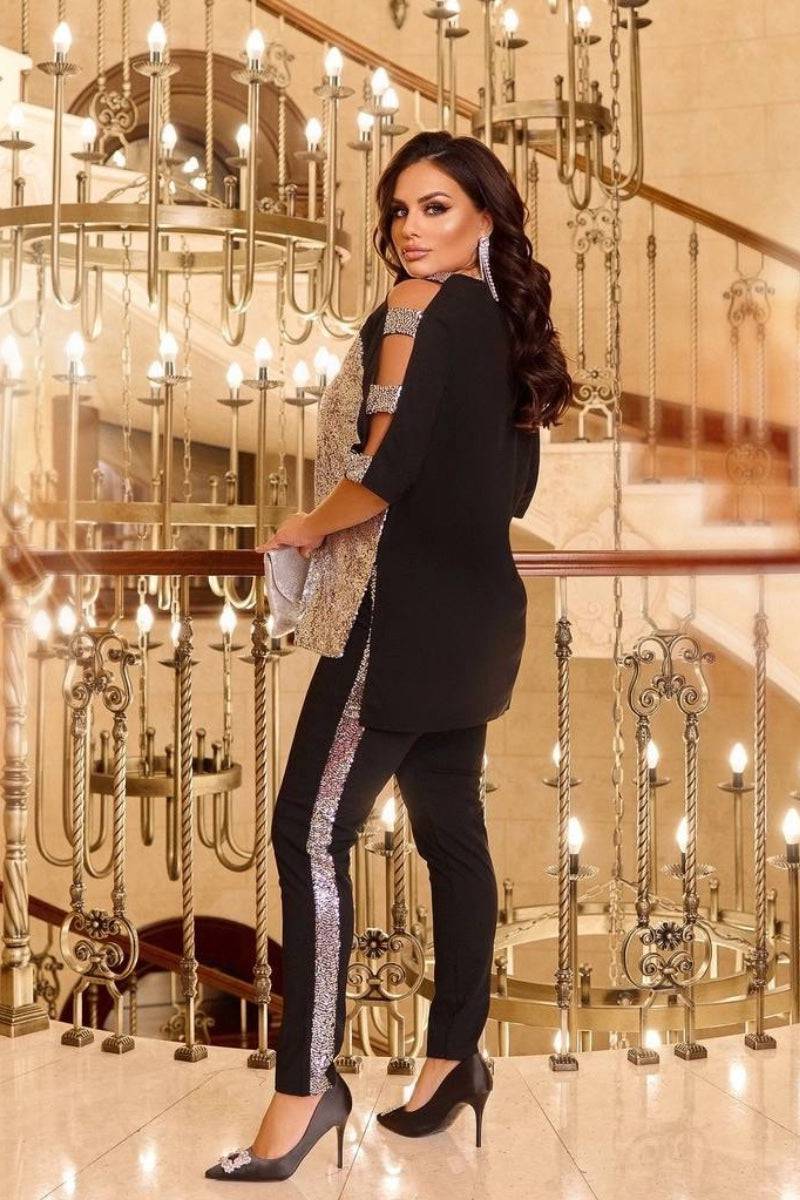 Two-piece set with sequins  - Twiggy Shop