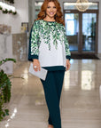 Set with Printed Blouse