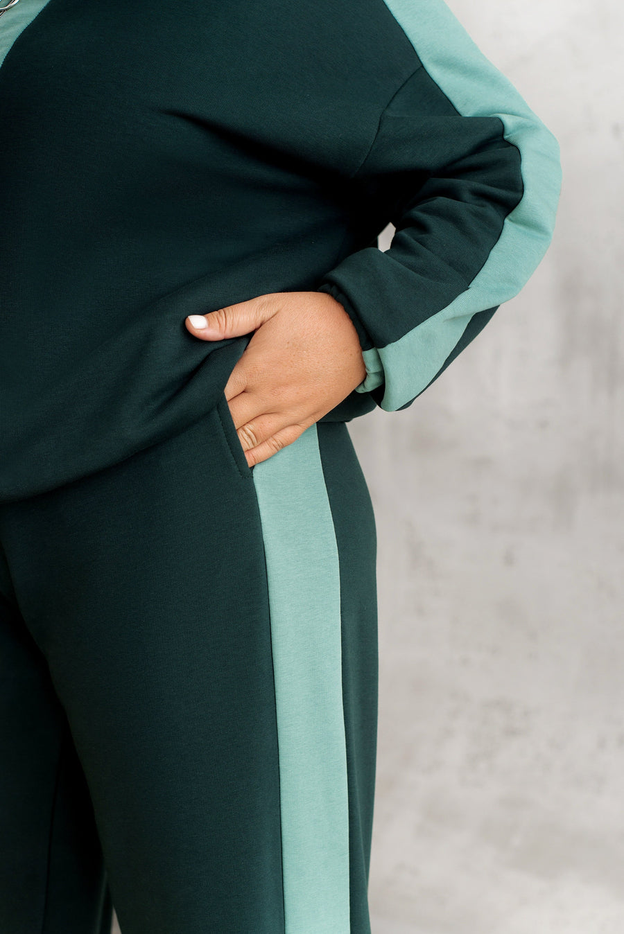 Quilted set with wide-leg trousers  - Twiggy Shop