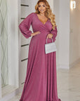 Robe longue en lurex