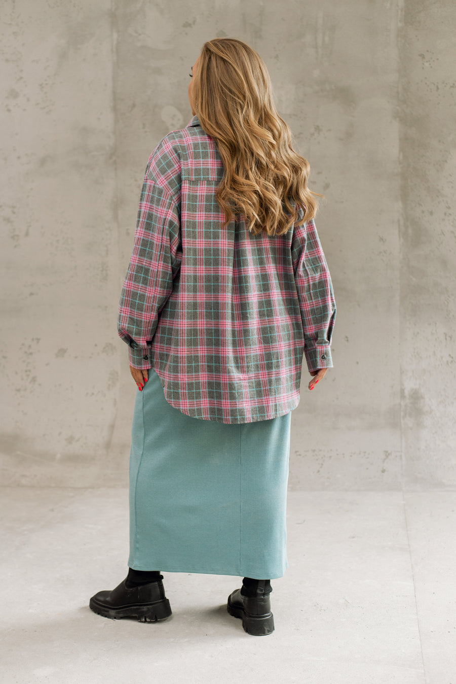 Oversized checkered shirt  - Twiggy Shop