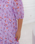 Шифоновое платье с цветочным принтом