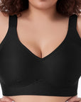 Безшевен макси сутиен в Sizeи L-6XL, Black, с мека еластична Fabric, удобен за ежедневна носене.