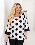 Blouse and wide-leg trousers set