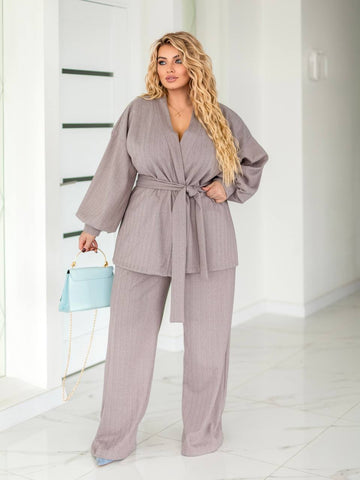 Set with wide-leg pants  - Twiggy Shop