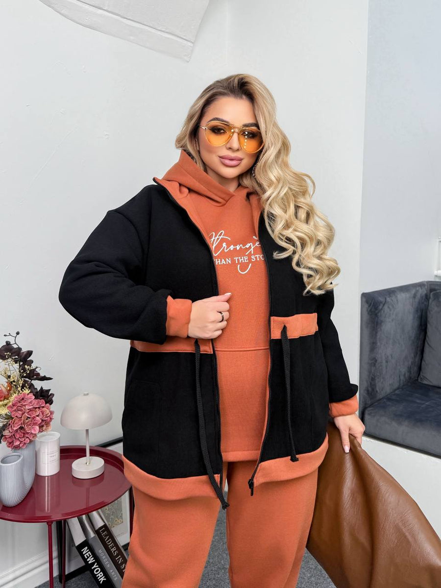 Three-piece set with a jacket  - Twiggy Shop