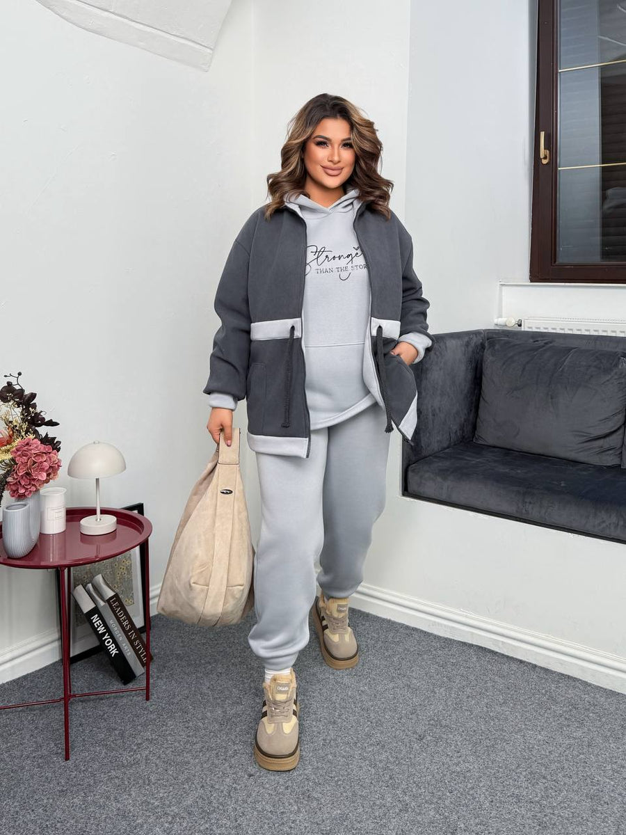 Three-piece set with a jacket  - Twiggy Shop