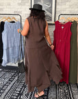 Elegant blouse and skirt set