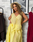 Elegantes Set aus Bluse und Rock