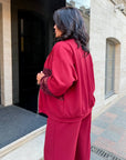 Bomber jacket and trouser set with mesh, polyester, viscose and lycra, with fashionable design and sporty style.