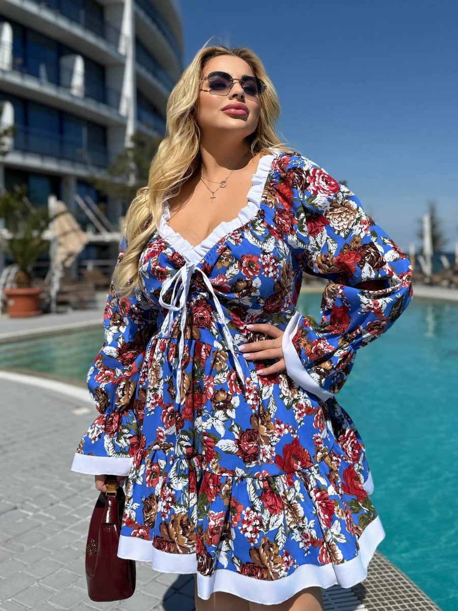 Floral cotton dress  - Twiggy Shop