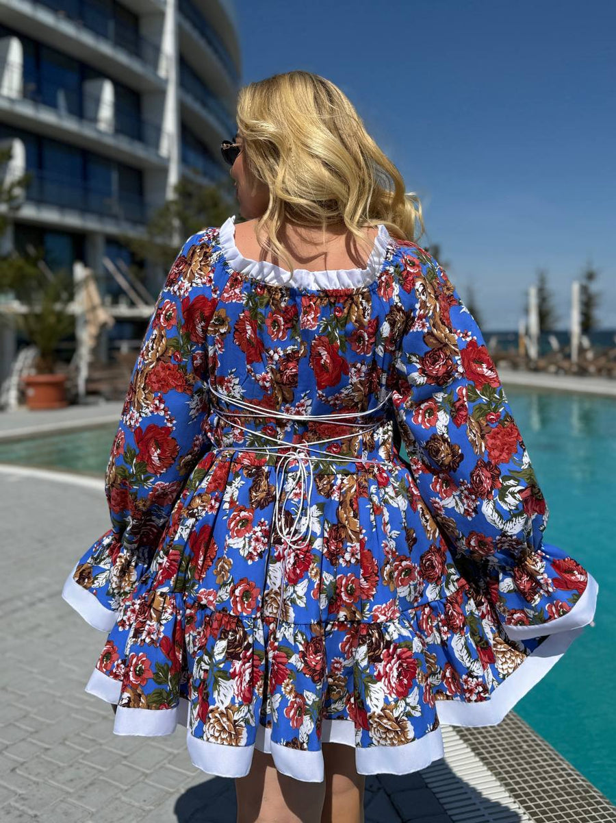 Floral cotton dress  - Twiggy Shop