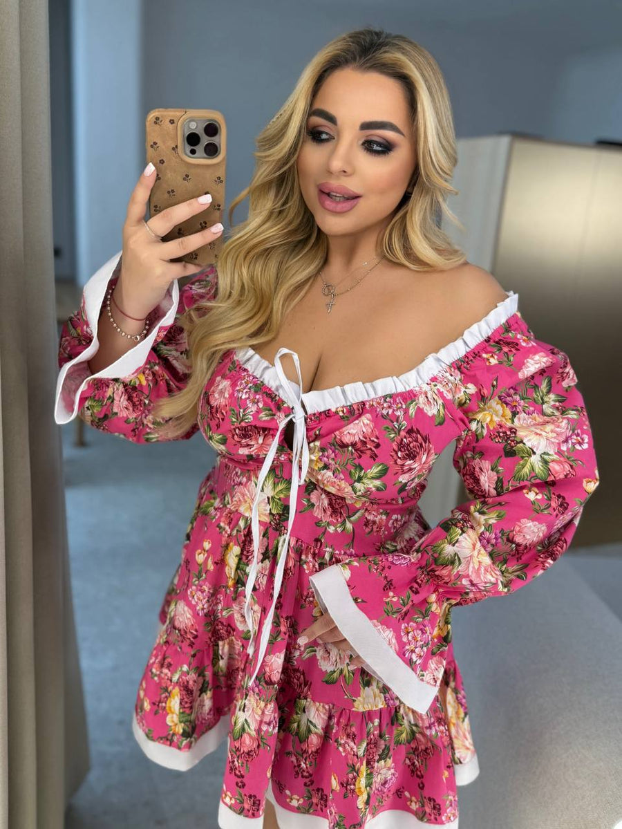 Floral cotton dress  - Twiggy Shop