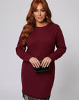 Short velvet dress with lace  - Twiggy Shop