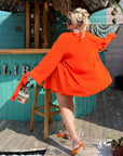 Wrap blouse and shorts set
