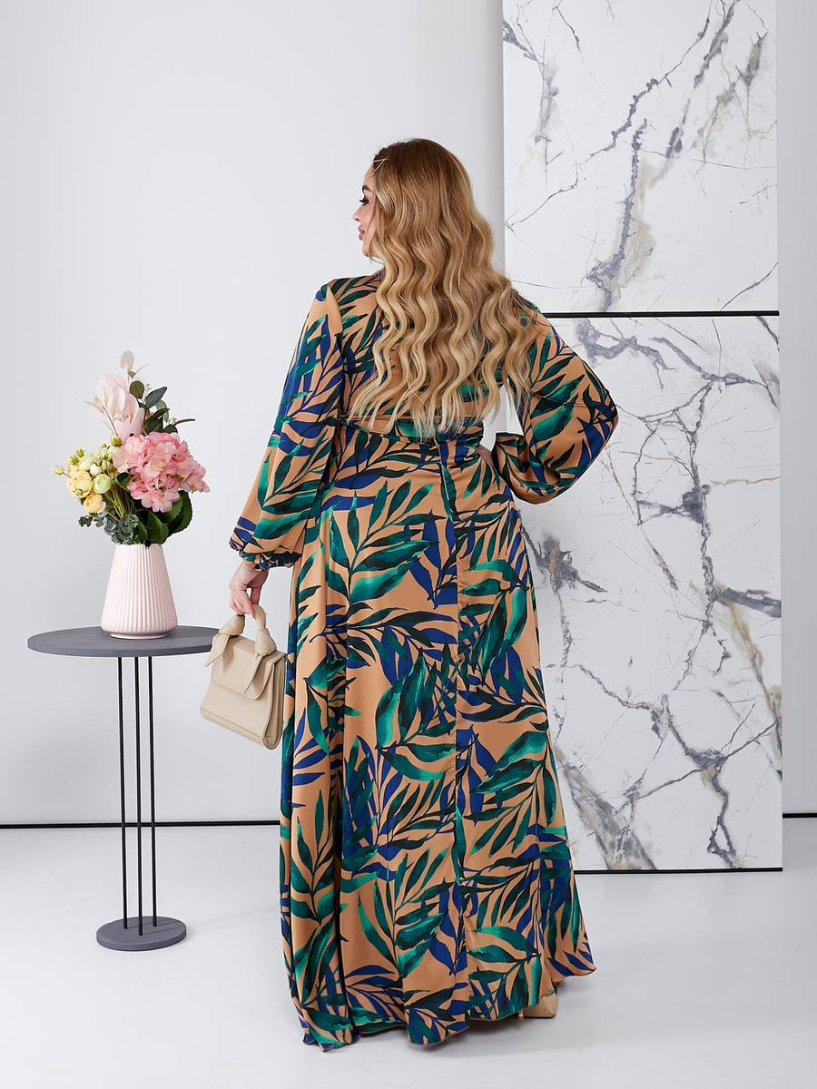 Long silk dress