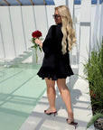 Blouse and mini skirt set