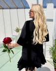 Blouse and mini skirt set