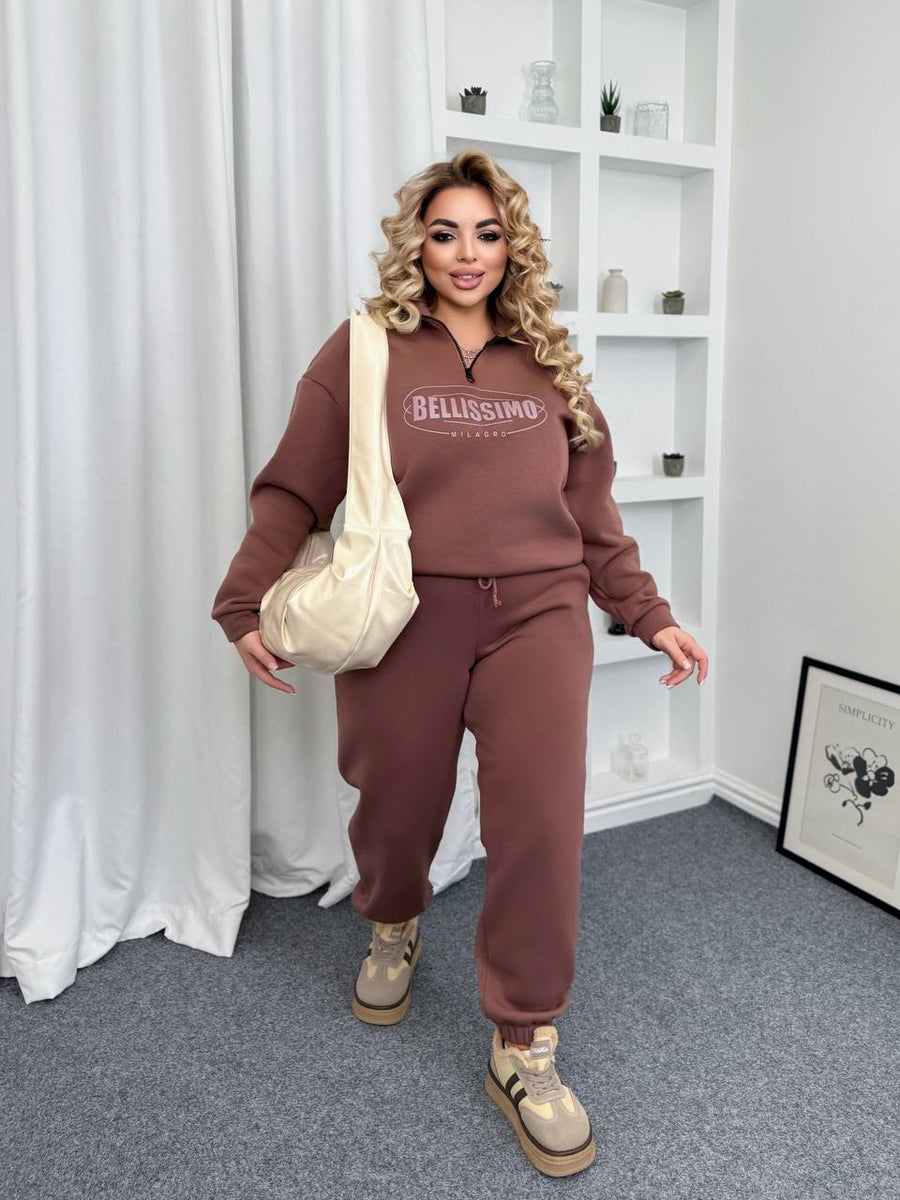 Quilted set with lettering