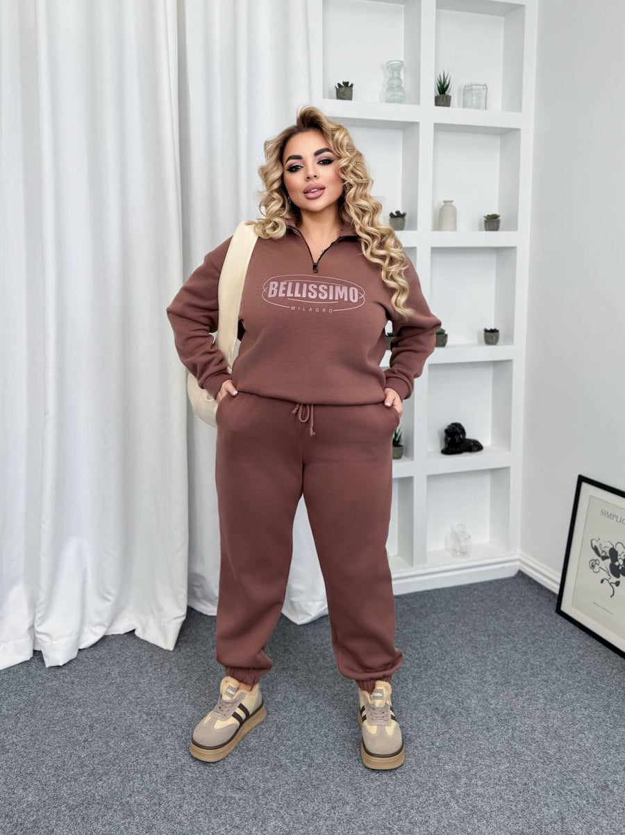 Quilted set with lettering