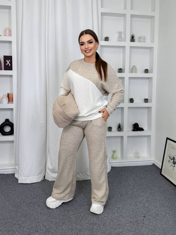 Warme trui en broek set