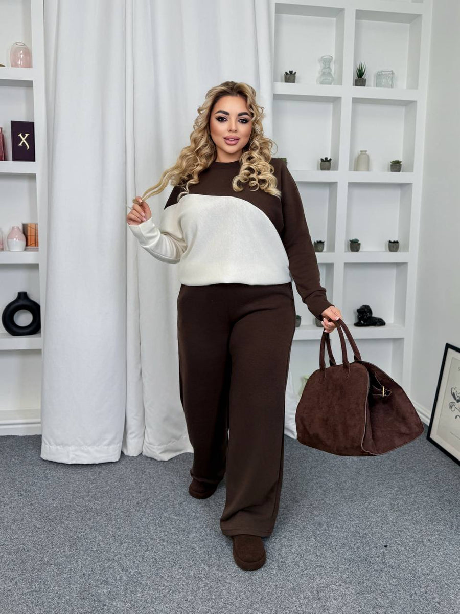 Warm sweater and pants set