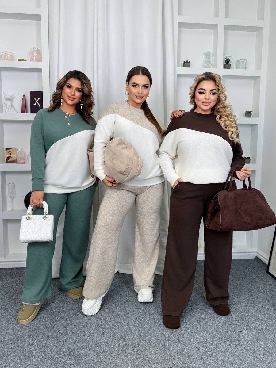 Warm sweater and pants set