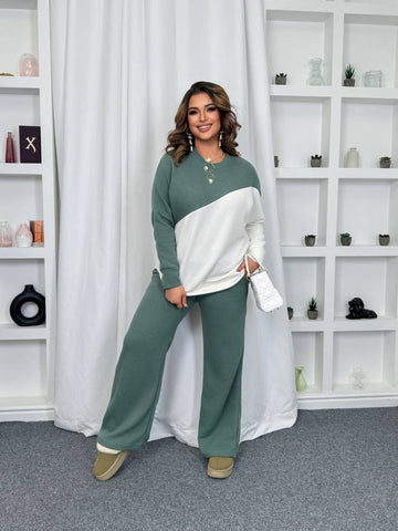 Warme trui en broek set