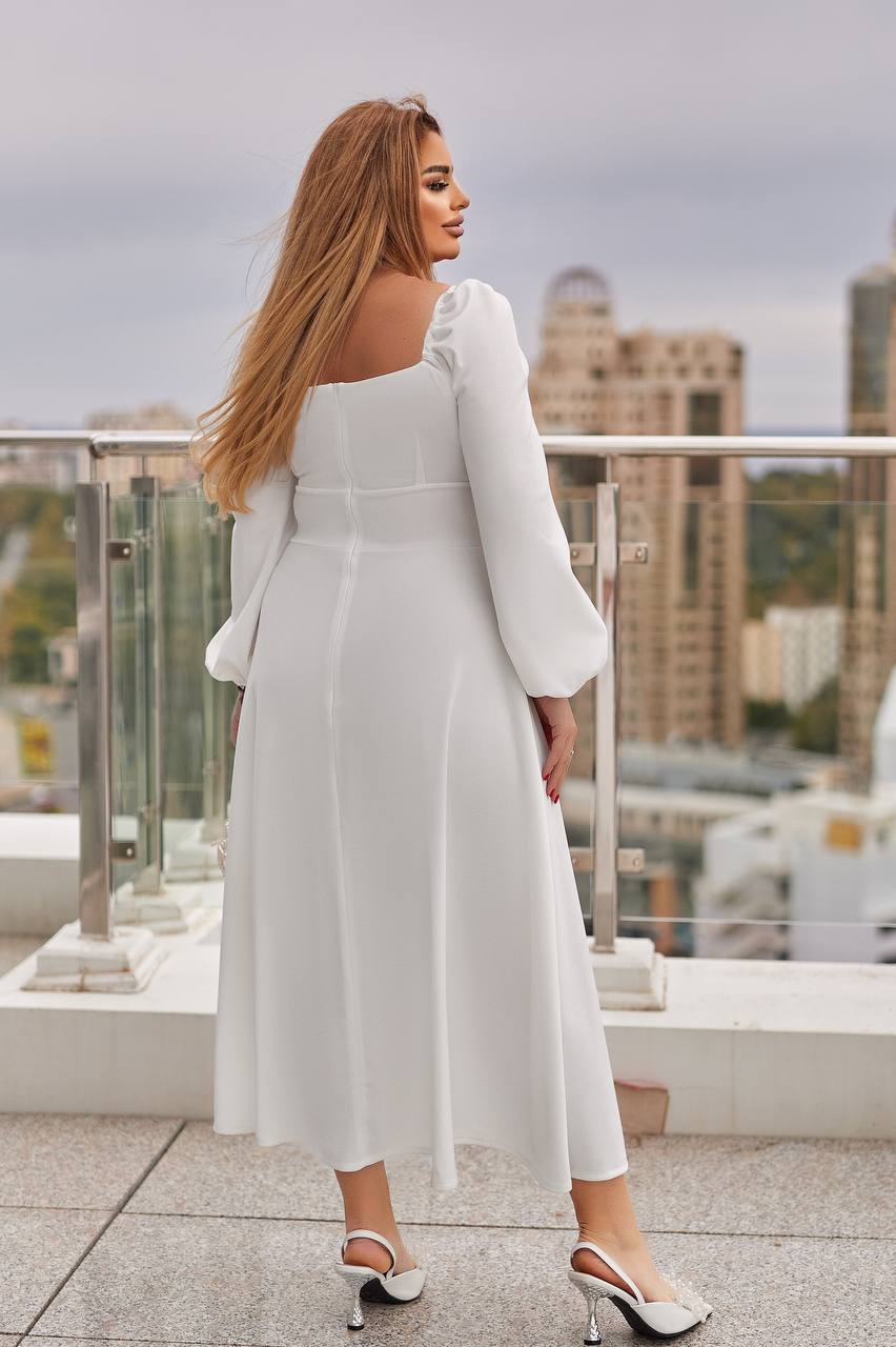 Robe midi évasée