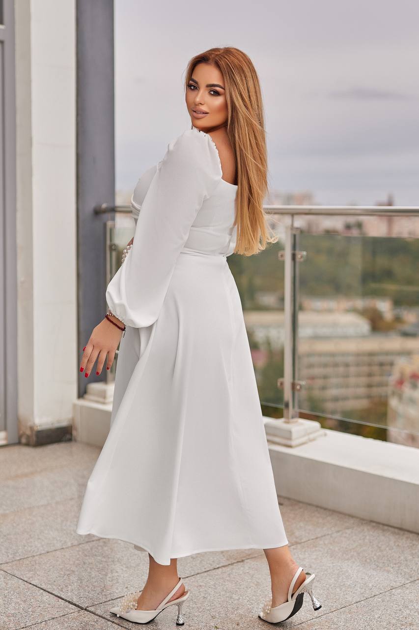 Robe midi évasée