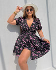 Floral short romper
