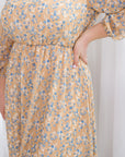 Chiffon dress with a belt  - Twiggy Shop