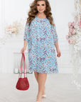 Свободна Chiffon dress  с легък дизайн, модел YR, с viscose и polyester, подходяща за летни и елегантни поводи.