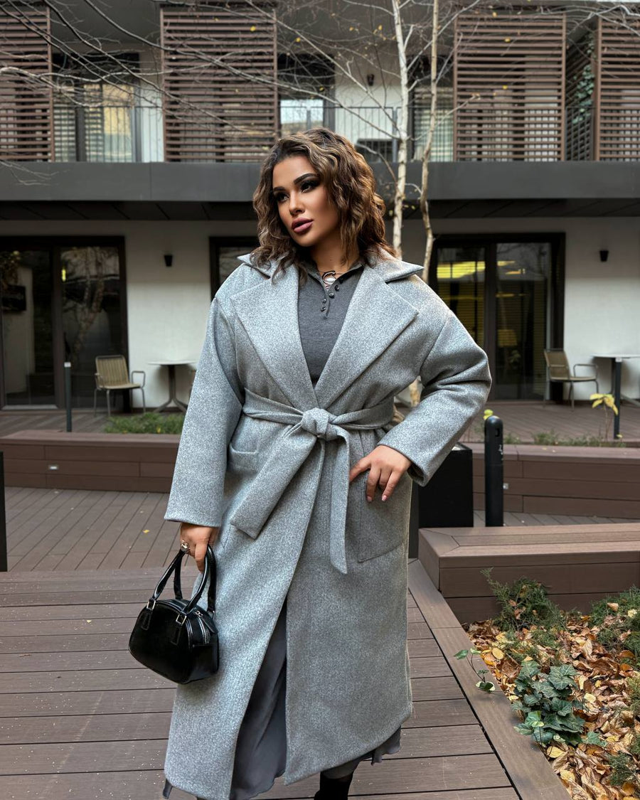 Warm belted coat – Twiggy Shop || Plus size